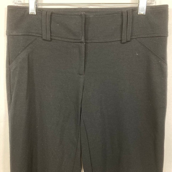 Cache‎ Contour Pants Womens Sz 4 Black Knit Stretch Flare Dress - Picture 2 of 10
